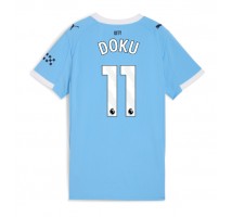 Manchester City Jeremy Doku #11 Koszulka Podstawowa damskie 2025-26 Krótki Rękaw